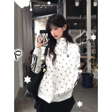 批发三条杠上衣潮波点夏季轻薄透气<b class='q'>立领</b>防晒衣女款设计感小众防晒外套
