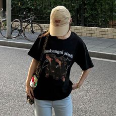 批发纯棉短袖t恤女夏季半袖白色时尚减龄<b class='q'>体恤</b>圆领上衣女