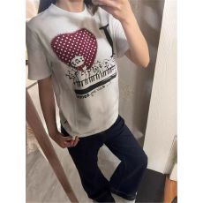 批发原版做法纯棉220克40支奥代尔食毛+手感圆领正肩短袖T恤女