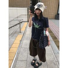 批发原版做法纯棉220克40支奥代尔食毛+手感圆领正肩短袖T恤女