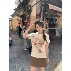 批发【天猫/抖音推荐】重磅纯棉 精梳紧密 爱心字母印花<b class='q'>宽松</b>短袖<b class='q'>T</b><b class='q'>恤</b>