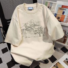 批发【河北纯棉200g】短袖<b class='q'>t</b><b class='q'>恤</b>男女夏季新款<b class='q'>中国风</b>宽松显瘦别致上衣