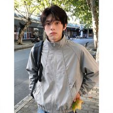 批发cleanfit解构立领飞行夹克男秋季美式三防工装外套短款廓形棒球服