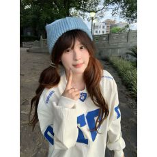 批发. 刺绣贴布+内里压铺 后包领【广州华夫格250克】卫衣女
