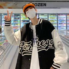 批发潮牌棒球服学院风棒球服<b class='q'>外套</b>春秋新款宽松日系原宿<b class='q'>夹克</b>学生ins潮