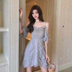批发夏季森系超仙女初恋甜美气质性感吊带裙法式收腰显瘦温柔风<b class='q'>连衣裙</b>