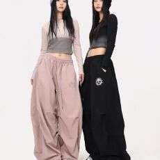 批发女宽松潮i运动束脚<b class='q'>欧美</b>辣妹时尚休闲裤伞兵裤工装裤子