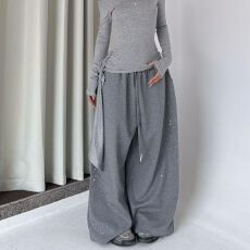 批发薄款 高质量纯棉华棉复合美式<b class='q'>街头</b>爵士舞卫裤女