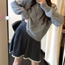 批发毛呢百褶短<b class='q'>裙</b>女春秋冬季防走光小个子显瘦A字半身<b class='q'>裙</b>