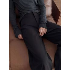 批发黑色休闲阔腿<b class='q'>西装</b>裤女秋季新款大码胖mm宽松显瘦梨形身材直筒裤子