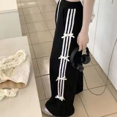 批发韩版印花抽绳街舞hiphop嘻哈休闲裤女爵士舞jazz长裤运动街头潮