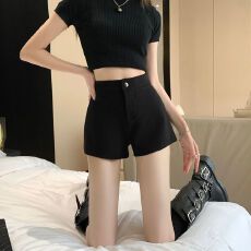 批发复古修身弹力牛仔短<b class='q'>裤</b>女辣妹<b class='q'>韩版</b>高街热<b class='q'>裤</b>显瘦<b class='q'>裤</b>潮