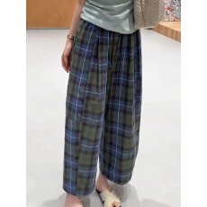 批发版纯棉九分直筒<b class='q'>阔腿裤女</b>2026夏季新款<b class='q'>高腰</b>宽松百搭显瘦休