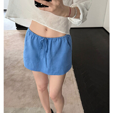 批发夏季新款纯色松紧腰宽松直筒<b class='q'>哈伦</b>裤女装显瘦休闲裤七分