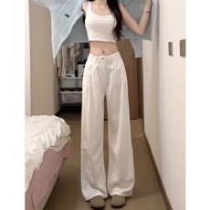 批发街头复古牛仔<b class='q'>裤</b>子女春<b class='q'>夏季</b>新款宽松显瘦小个子垂坠感拖地阔腿<b class='q'>裤</b><b class='q'>潮</b>