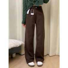 批发直筒长裤子咖色窄版阔腿牛仔裤女春<b class='q'>秋</b>2026年潮流百搭新款高腰宽松
