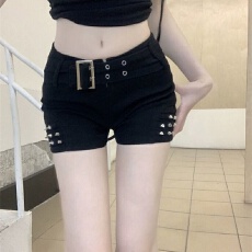 批发美式辣妹低腰紧身弹力牛仔超短裤女夏季新款修身显瘦包臀热<b class='q'>裤子</b>潮