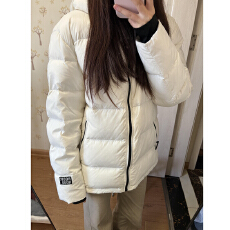 批发成品现货 冬季<b class='q'>百搭</b>情侣羽绒服女休闲运动连帽棉服美式女加厚外套