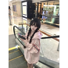 批发成品现货 薄款/加绒纯棉华棉复合布面+手感（三色织带）<b class='q'>外套</b>女