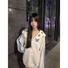批发成品现货 薄款/加绒纯棉华棉复合布面+手感刺绣+订标外套女