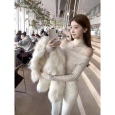 批发大码高级感露肩假两件针织衫女秋冬季胖mm时髦纯欲风气质百搭上衣