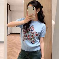 批发法式轻熟风上衣女大码2026春季设计感百搭显瘦气质<b class='q'>通勤</b>针织衫白色