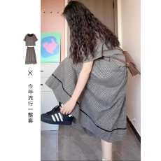 批发半身<b class='q'>连衣裙</b>子<b class='q'>女</b>夏季2026新款早春穿搭小个子微胖减龄搭配一整套装