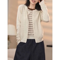 批发胖MM假两件条纹针织开衫<b class='q'>秋</b>季圆领拼接上衣宽松显瘦百搭毛衣外套