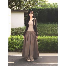 批发早秋韩系裙裤套<b class='q'>装</b><b class='q'>女</b>款秋季2026新款大方得体ootd松弛感穿搭三件套