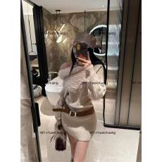 批发2025新款时尚纯欲风性感气质麻花露肩毛毛拼接收腰显瘦毛衣包臀裙