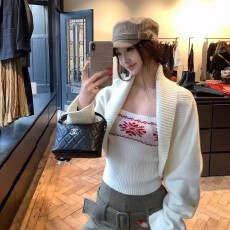 批发板栗可可Bankelili'雾岛观雪'费尔岛坎肩<b class='q'>罩衫</b>/吊带<b class='q'>针织</b>两件套