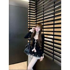 批发瑞茜·威瑟斯 甜欲双兼 冬季纯欲风修身显瘦原创时尚套装