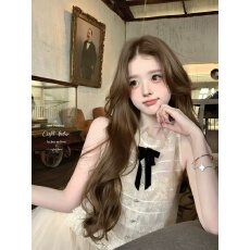 批发迟<b class='q'>伞</b><b class='q'>伞</b> 贝拉衣橱  多层细闪欧根纱丝绒蝴蝶结无袖上衣短<b class='q'>裙</b>套装