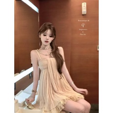 批发迟<b class='q'>伞</b><b class='q'>伞</b>26/ss 琉璃日光 sni*重工一缕纱抹胸吊带连衣<b class='q'>裙</b>显瘦纱<b class='q'>裙</b>