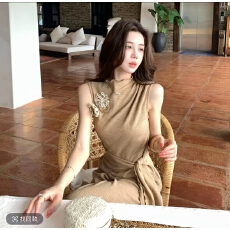 批发2026木子李的李清迈松弛收腰无袖<b class='q'>上衣</b>轻熟风阔腿<b class='q'>裤</b><b class='q'>显瘦</b>套<b class='q'>装</b>