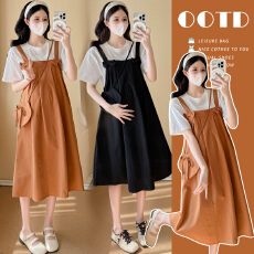 批发实拍 孕妇装夏季法式气质显瘦<b class='q'>连衣裙</b>