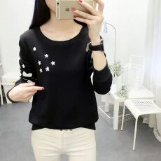 批发秋冬加绒女学生大码<b class='q'>宽松</b>卫衣打底衫2025春装外穿百搭休闲长袖t恤