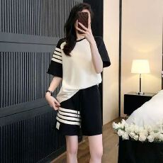 新款套装2026运动休闲时尚夏季宽松显瘦炸街洋气减龄短裤两件套潮