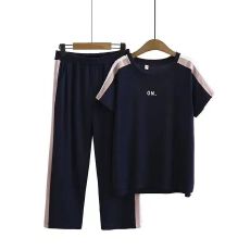 2026夏装运动套装中年短袖T恤女洋气减龄大码女装夏季冰丝两件套