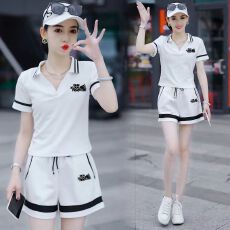 批发2026休闲运动套装女新款<b class='q'>夏</b>季韩版潮流女士时尚洋气两件套