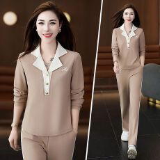 批发休闲运动套装女春<b class='q'>秋</b>款2026新款时尚洋气女士减龄户外跑步服两件套