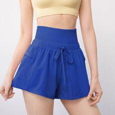 批发运动短裤女健身薄款速干专业瑜伽训练裤防走光高腰收腹跑步休闲裤