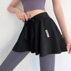 批发运动半身裙女夏季遮臀防走光瑜伽罩裙跑步训练速干休闲健身短裙