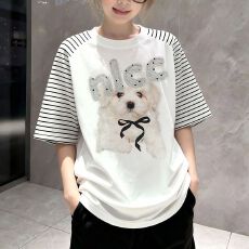 批发实价【220g纯棉】螺纹领口 +后包边撞色拼接贴布字母<b class='q'>短袖</b>2026夏季