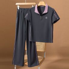 批发夏装<b class='q'>短袖</b>运动套装女夏季新款时尚洋气潮流休闲服两件套