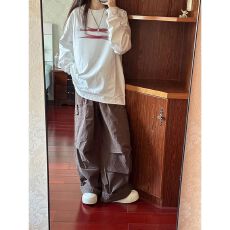 批发3136# 官图 21支纯棉-210克秋装<b class='q'>长袖</b><b class='q'>T</b><b class='q'>恤</b>女宽松上衣印花