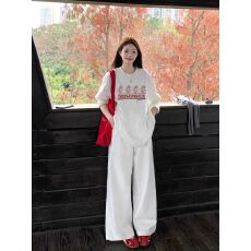 批发3139# 官图 21支纯棉-210克秋装<b class='q'>长袖</b><b class='q'>T</b><b class='q'>恤</b>女宽松上衣印花