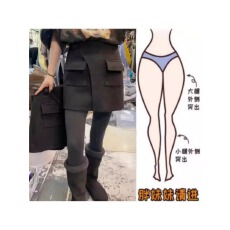 批发格洛森高腰设计感休闲气质侧拉链短裙显瘦半身裙