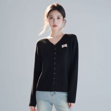 实拍~时尚外套百搭针织开衫2026年早春新款洋气时髦上衣新年毛衣