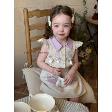 批发女童<b class='q'>套装</b><b class='q'>夏</b>装2025新款洋气<b class='q'>宝宝</b>中小童<b class='q'>套装</b>短裙<b class='q'>夏</b>季儿童两件套